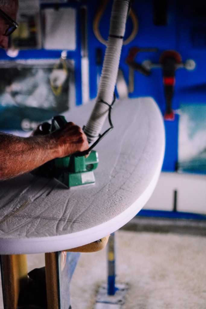 what are surfboards made of - shaping